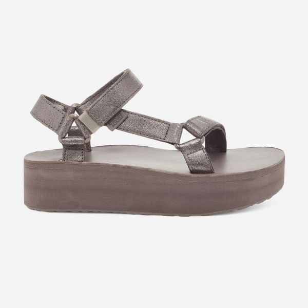 Hungary Teva Flatform Universal Leather - Női Platform Szandál Sötét Barna - 971-TMPWU